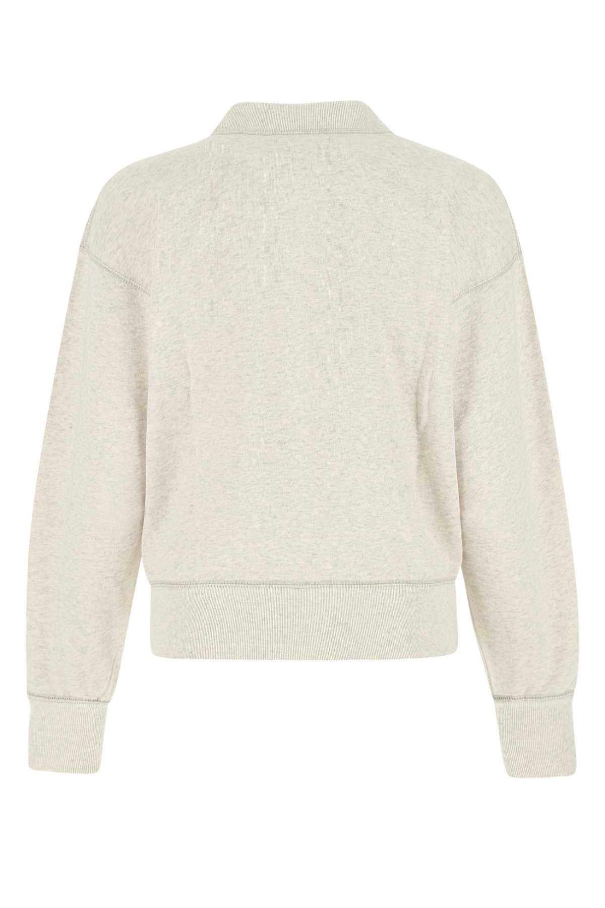 Melange Sand Cotton Blend Moby Sweatshirt Beige Felpe