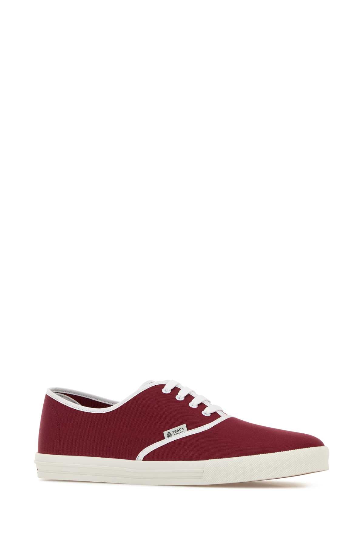 Tiziano Red Canvas Sneakers Bordeaux