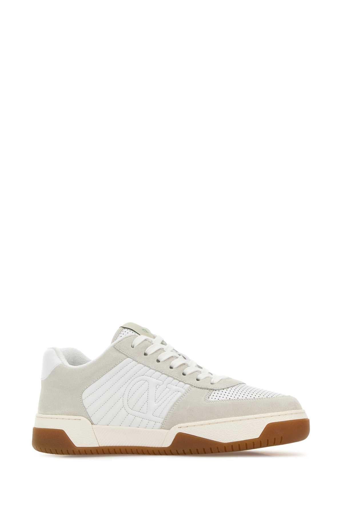8y2s0m78zzm 0bo Biancobiancobiancobiaivambra Splicalf Leather - Bos Taurus Sneaker