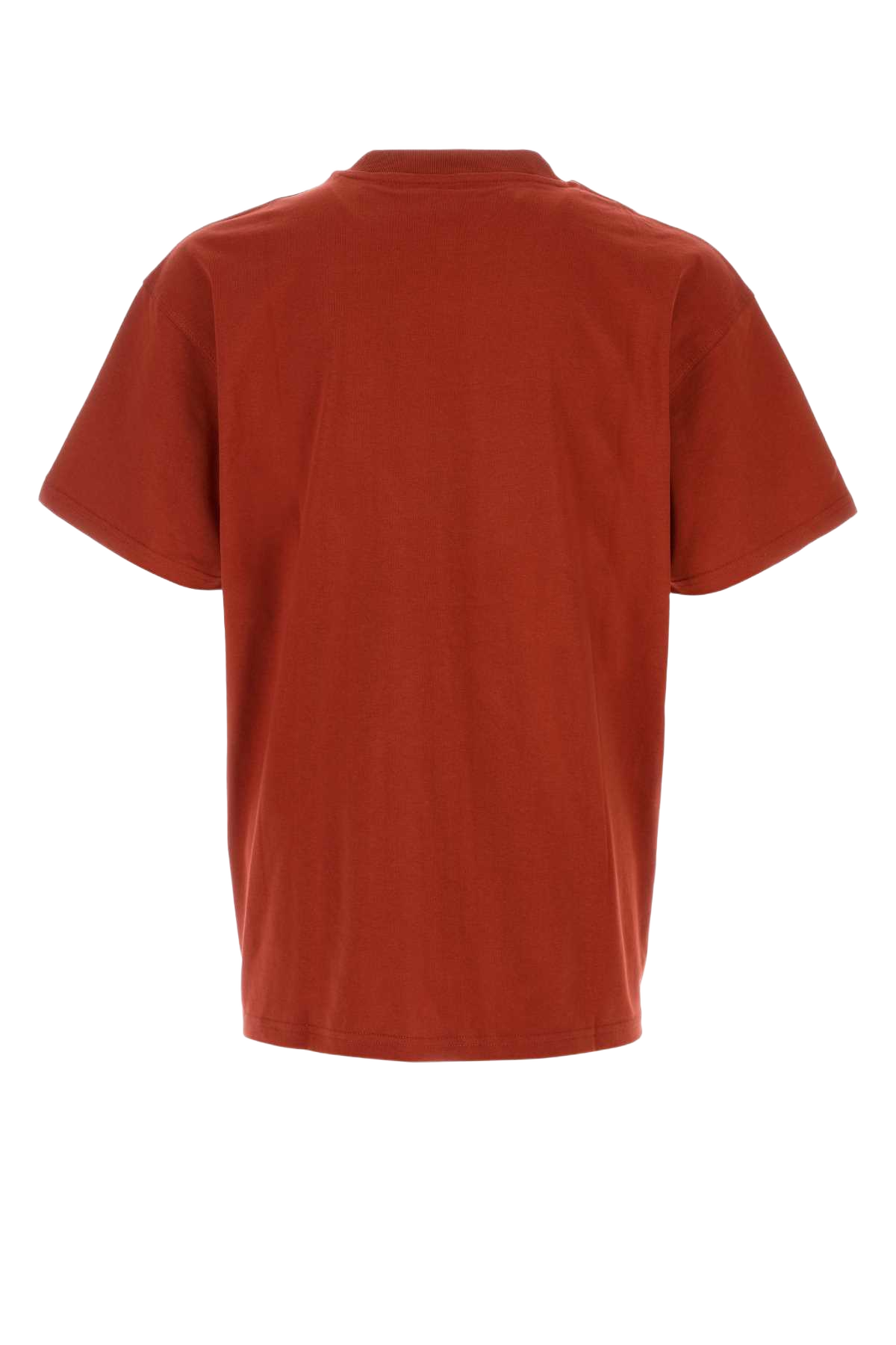 Red Cotton S-S American Script T-Shirt Oxidered Exterior
