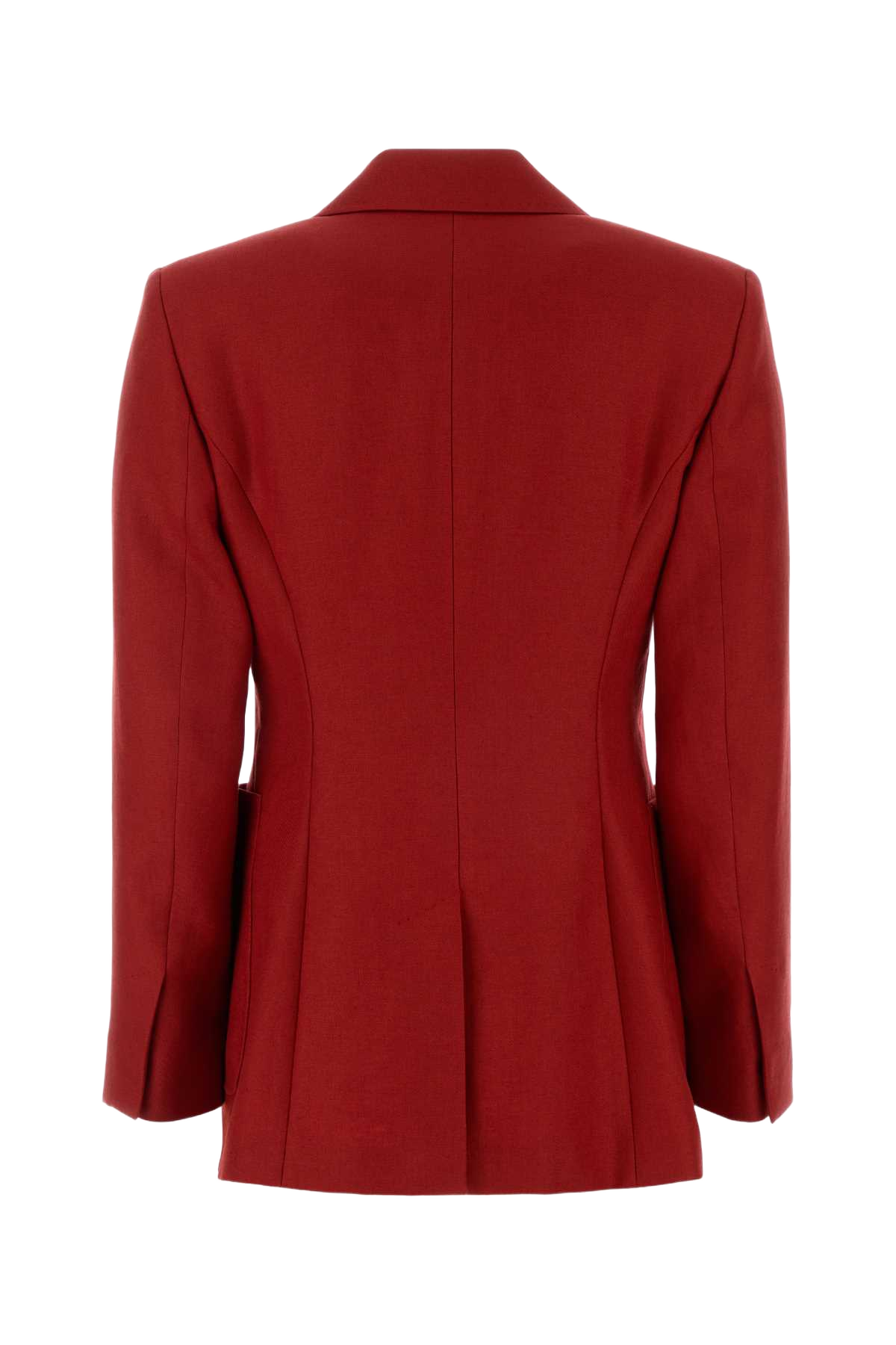 Red Linen Volonta Blazer Rosso Exterior: Giacche E Gilet