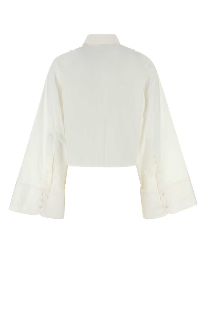 White Poplin Shirt Exterior: Cotton Camicie