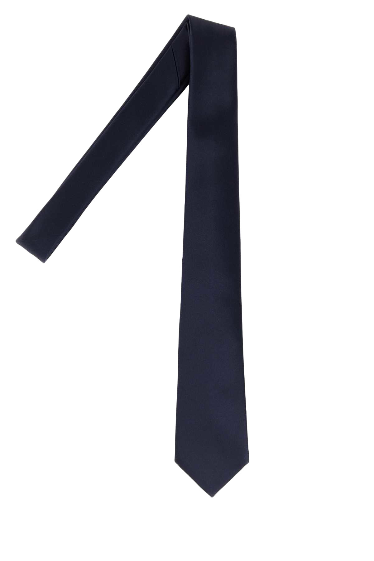 Midnight Blue Satin Tie Navy Exterior: Silk Lining: Fabric Cravatte E Papillon