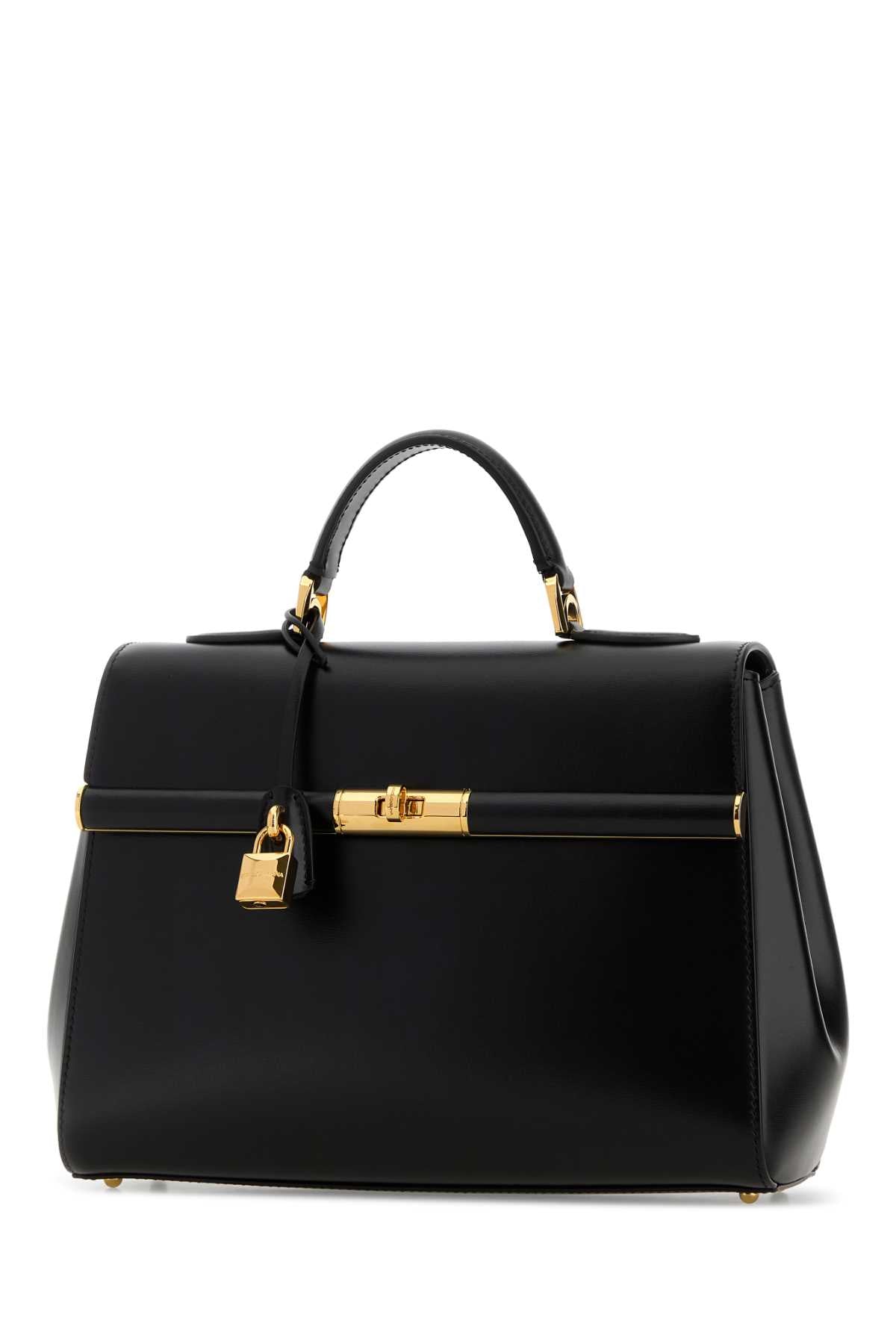 Black Leather Marlene Handbag Nero Borse A Mano