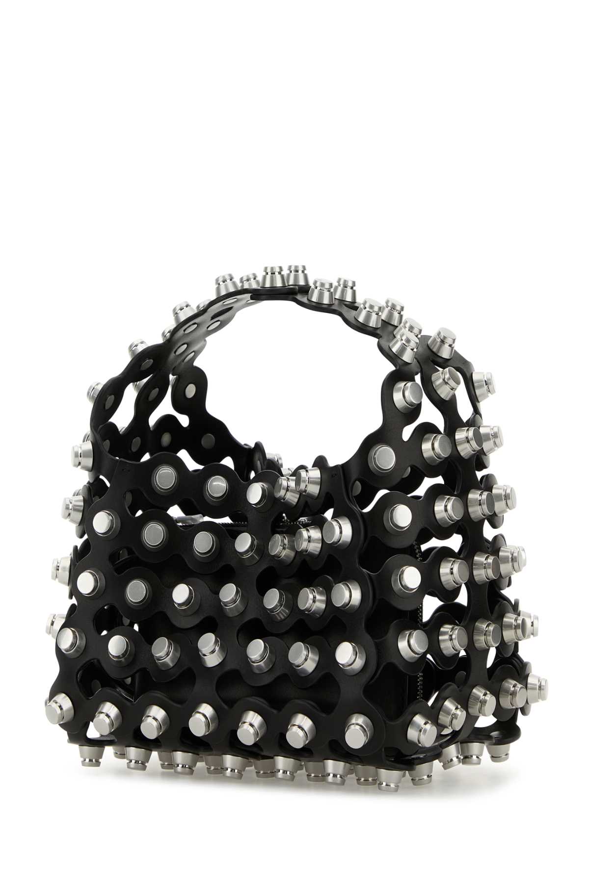 Embellished Leather Small Rex Handbag Black Borse A Mano