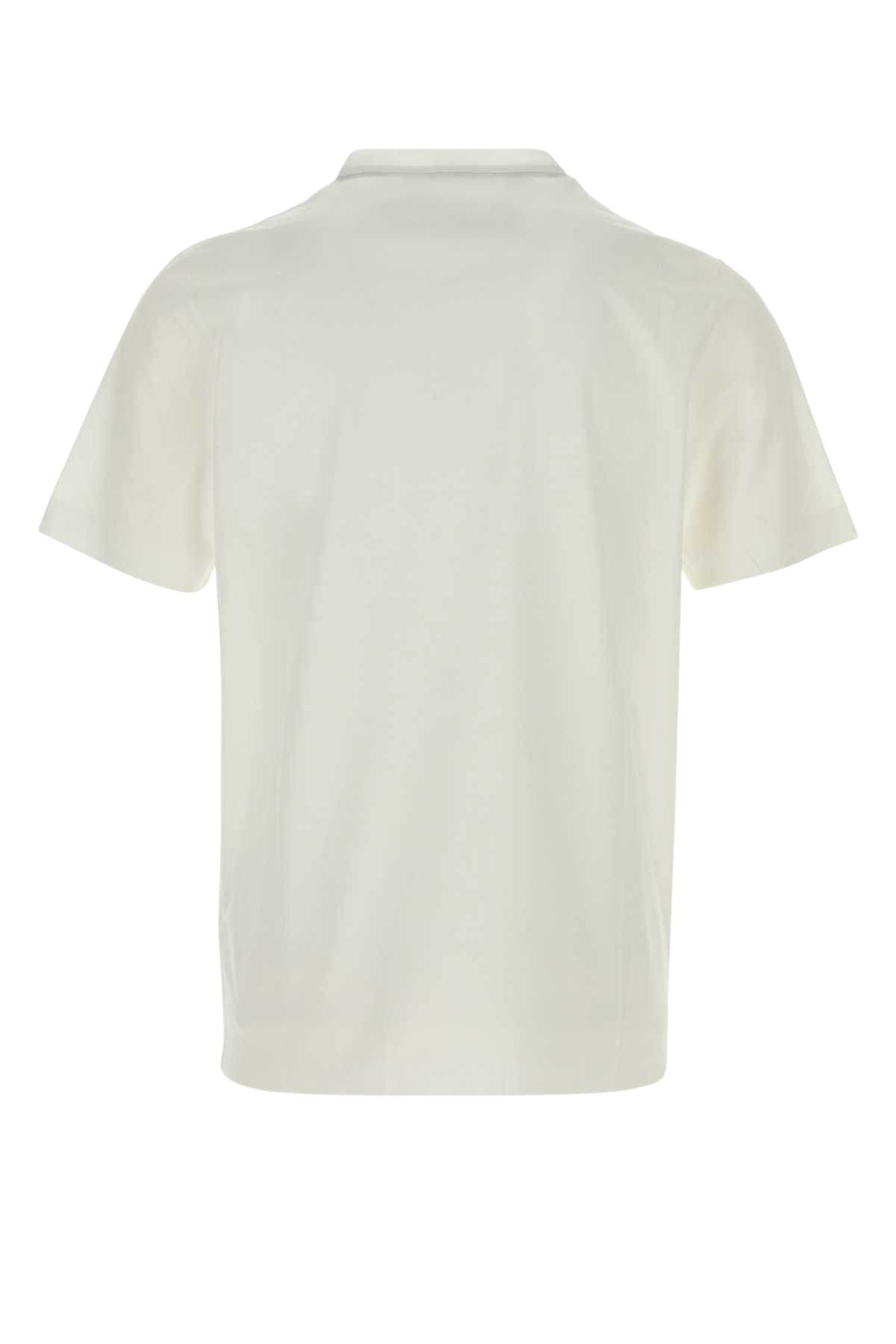 White Cotton T-Shirt Bianco Exterior