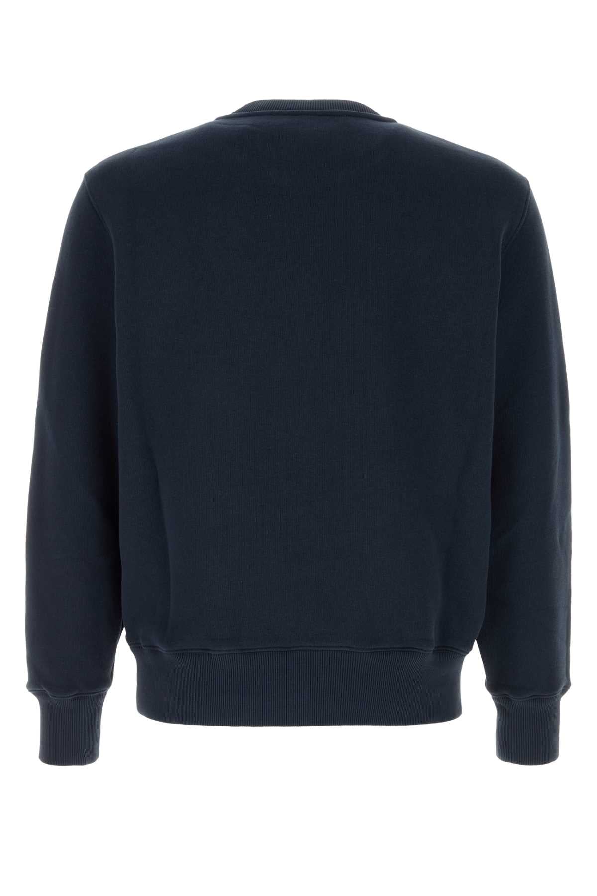 Navy Blue Cotton Sweatshirt Jerseyblue Exterior: Maglie