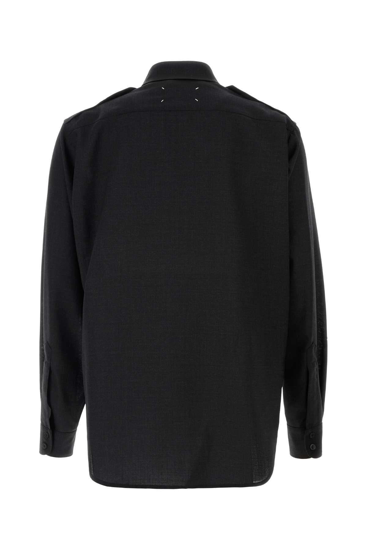 S50dt0059m35524 855m Charcoal Exterior: Wool Camicie