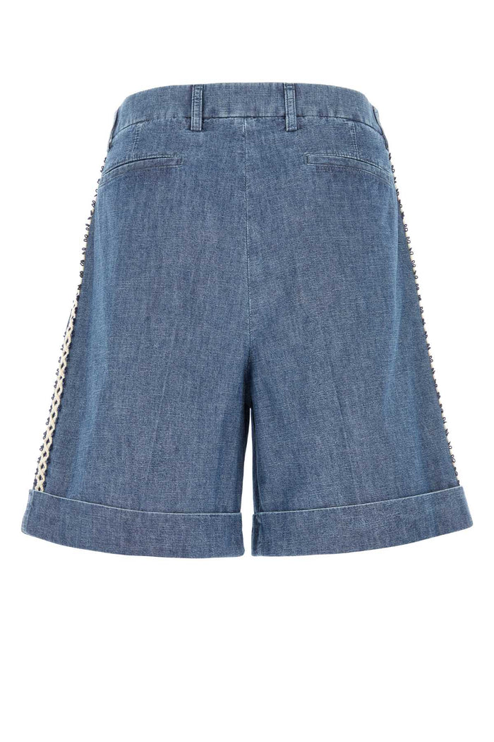 Denim Bermuda Shorts Mediumbluedenim Cotton