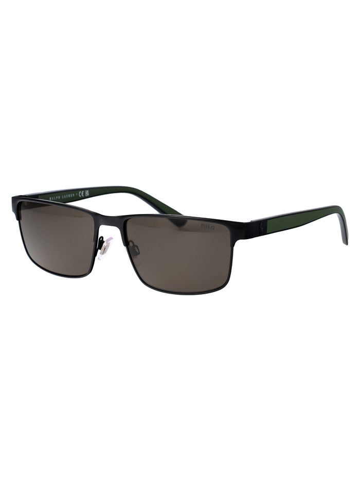 0ph3155 9258-3 9258/3 Shiny Black Metal Sunglasses