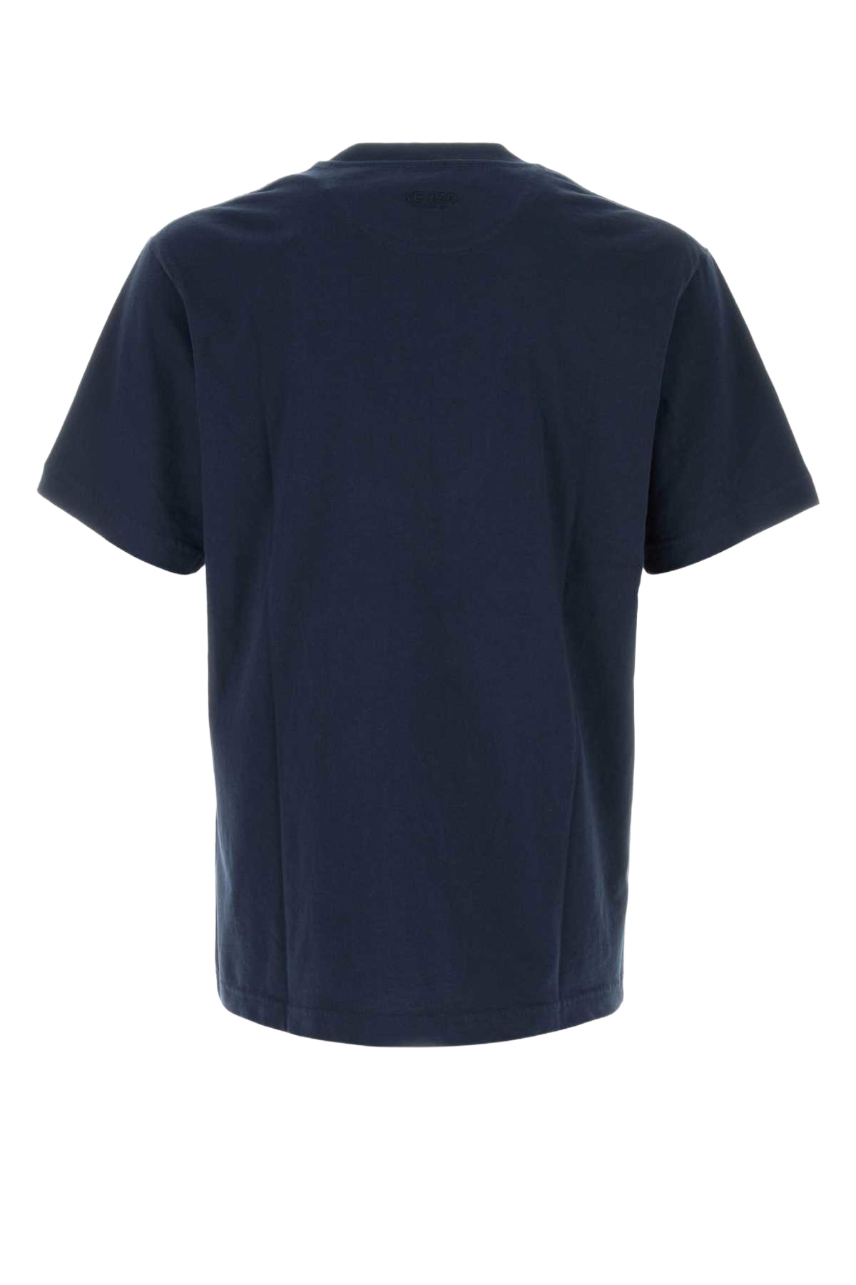 Midnight Blue Cotton T-Shirt Navyblue Exterior