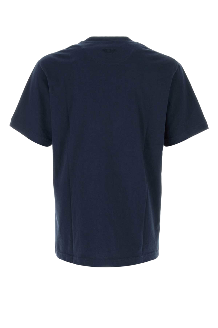 Midnight Blue Cotton T-Shirt Navyblue Exterior