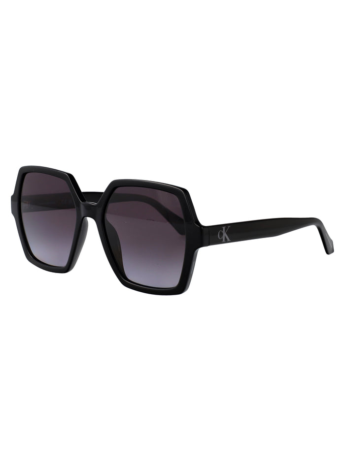 Ckj21629sn 1 Black Injected Sunglasses