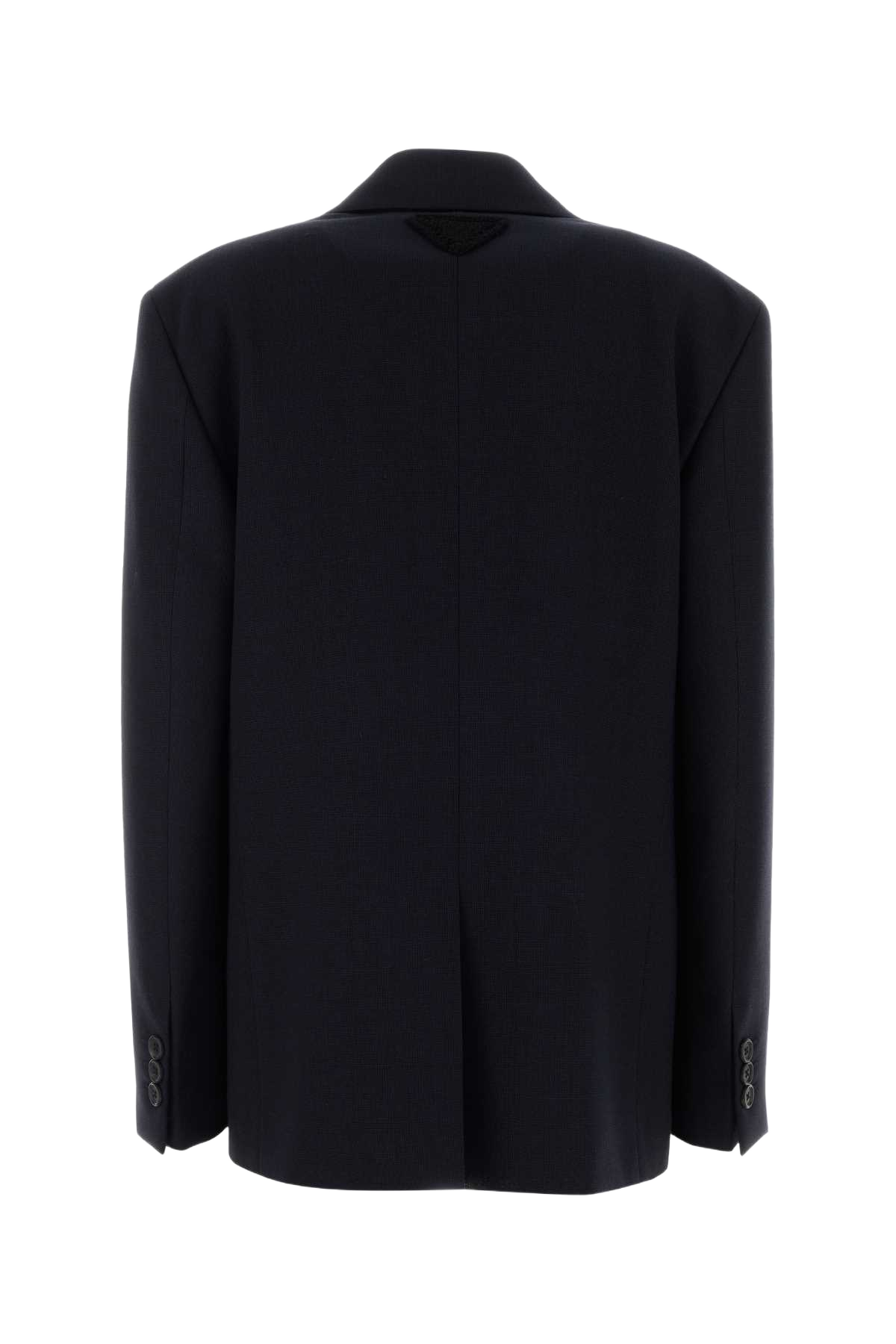 Midnight Blue Wool Blazer Bleu Giacche E Gilet