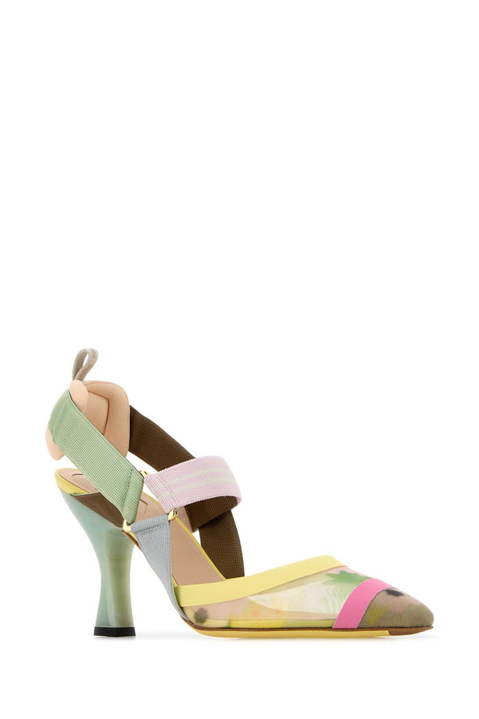 Verl.mult+rosa Chiar Scarpe Con Tacco