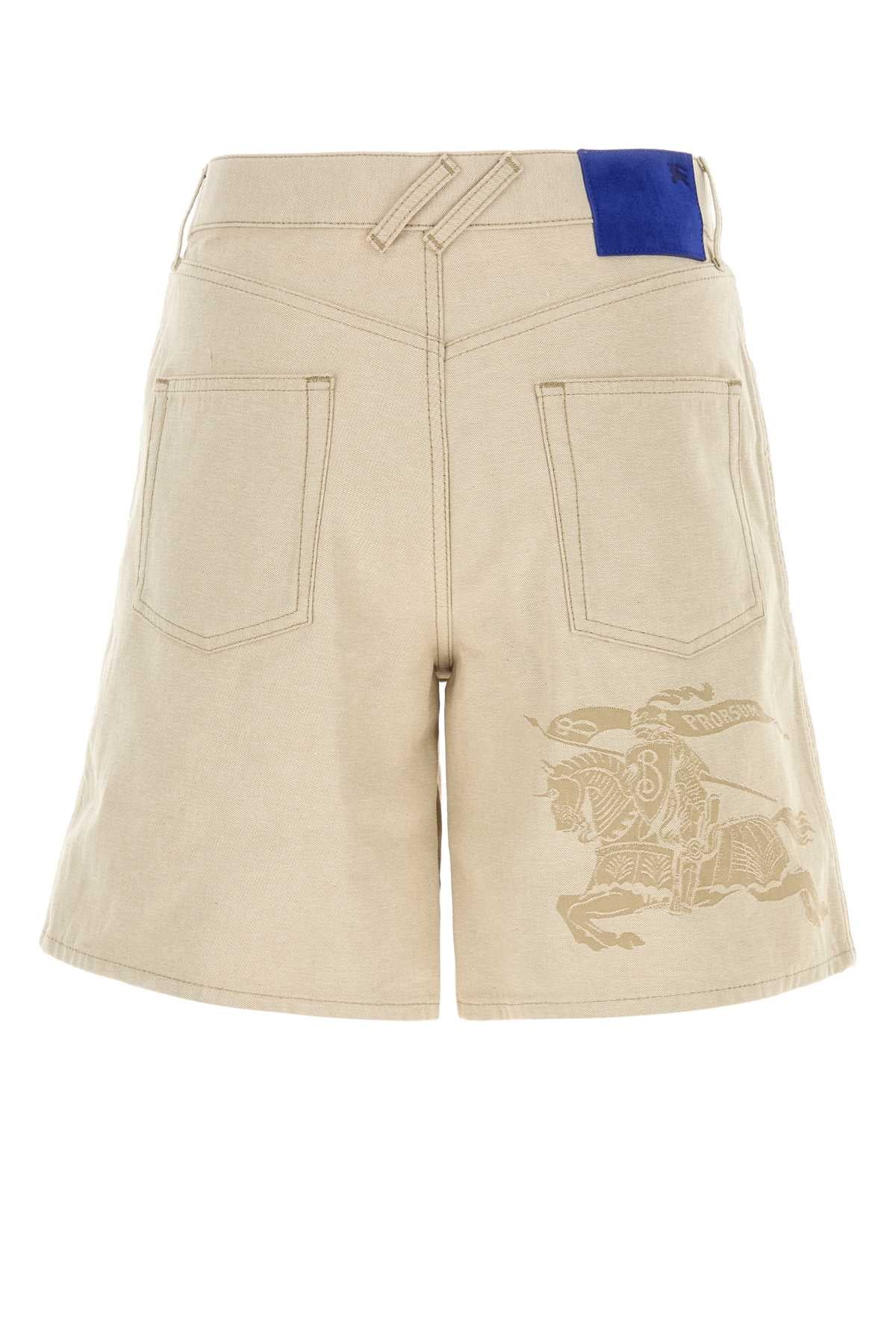 Sand Cotton Bermuda Shorts C2524 Exterior