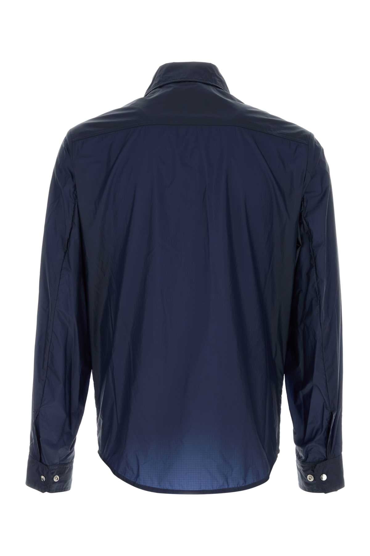 Navy Blue Nylon Shirt 742 Exterior: Camicie