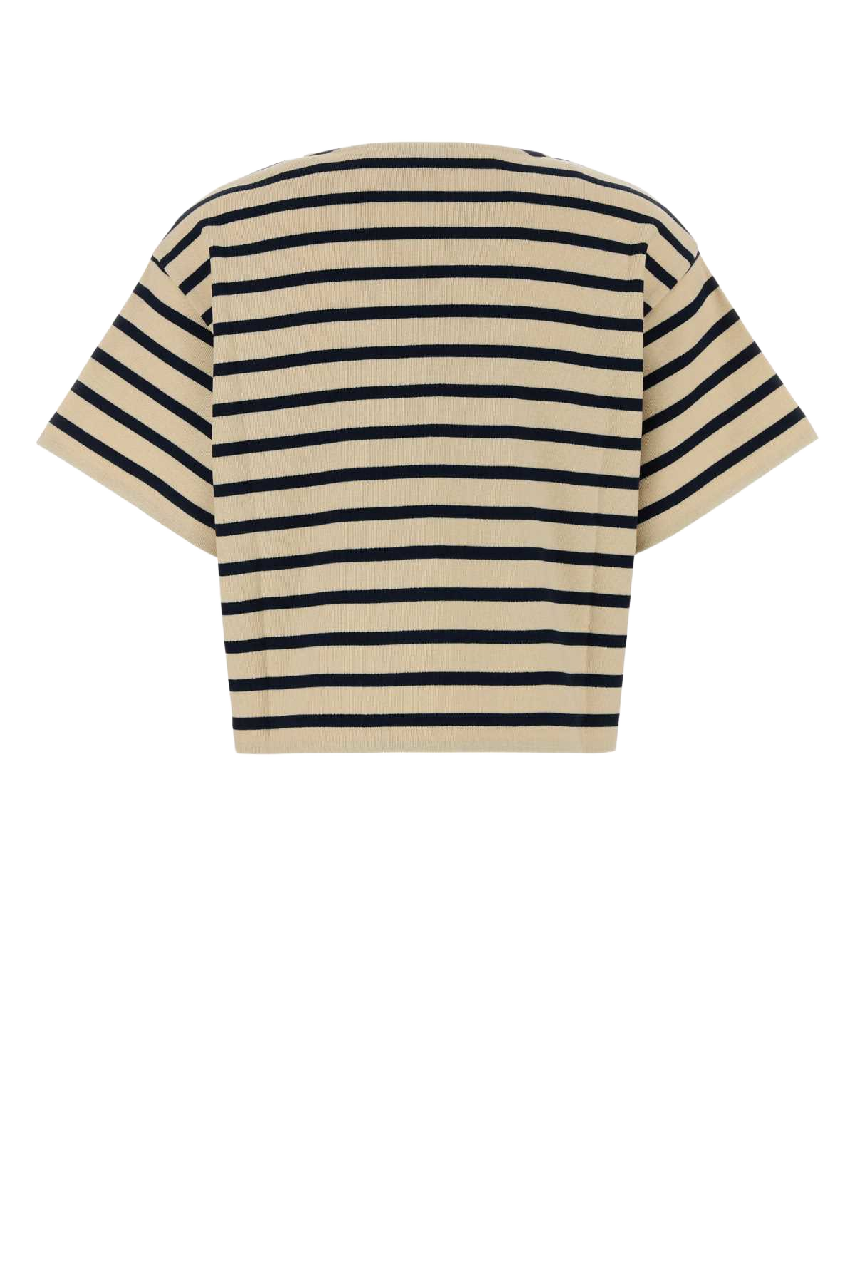 Embroidered Cotton Oversize T-Shirt F07 Exterior