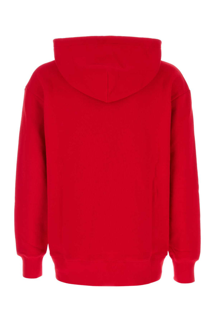 Red Cotton Sweatshirt Raspberryburro Exterior: Felpe