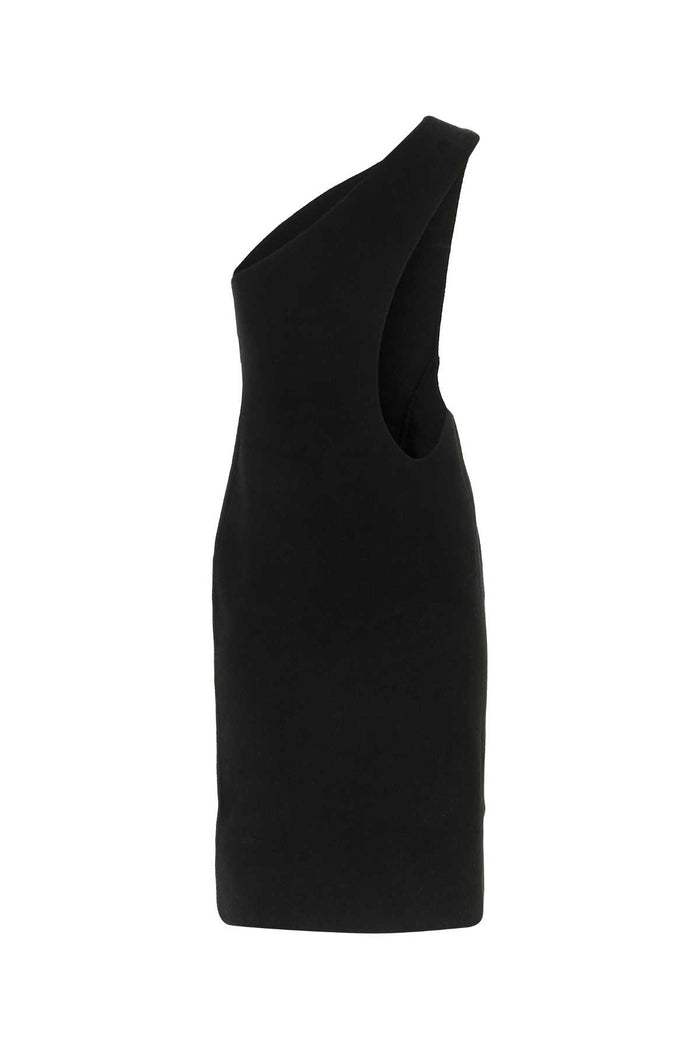 Black Viscose Blend Dress 1000 Exterior: Nylon Abiti