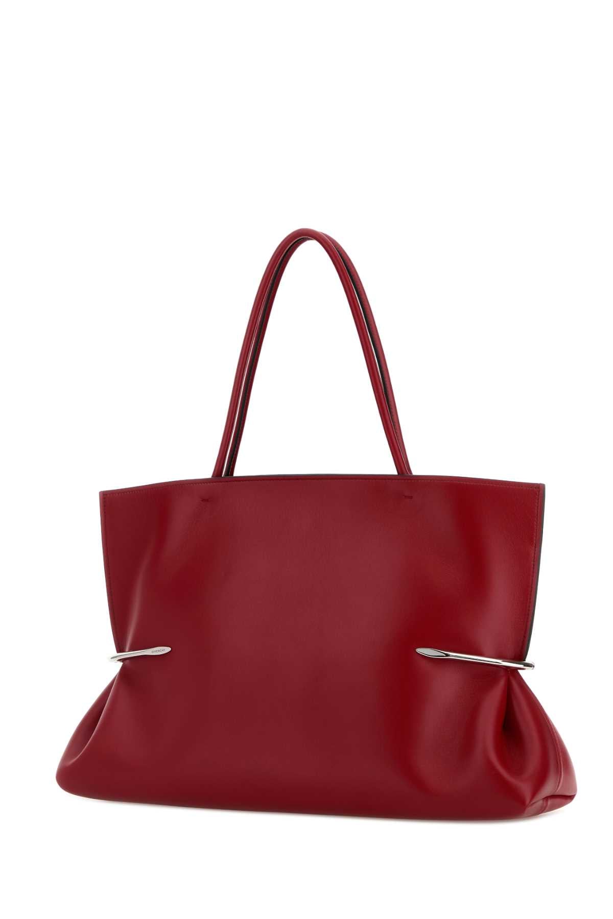 Red Leather East West Shoulder Bag Equestrianred Borse A Mano