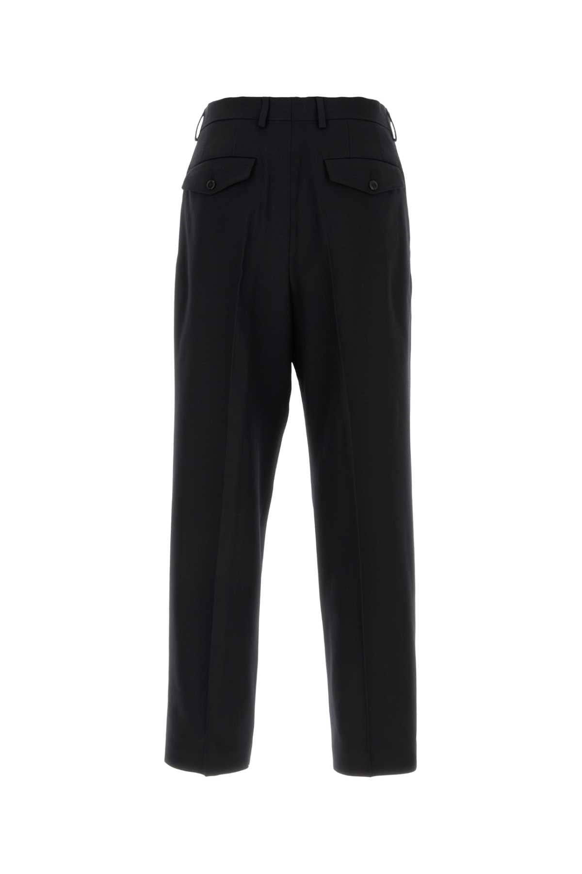 Black Wool Pant Exterior: Pantaloni