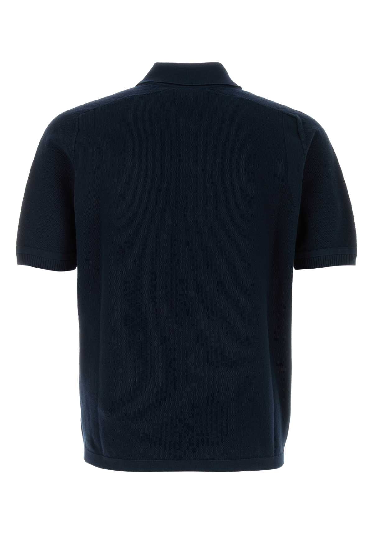 Navy Exterior: Cotton Polo