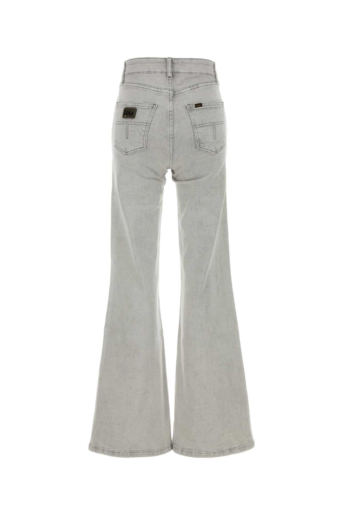 Light Grey Stretch Denim Palas Jeans Bleach