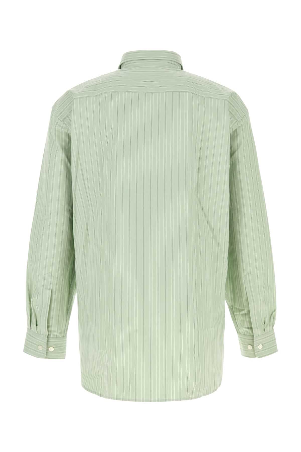 Embroidered Poplin Croom Shirt Pistache Camicie