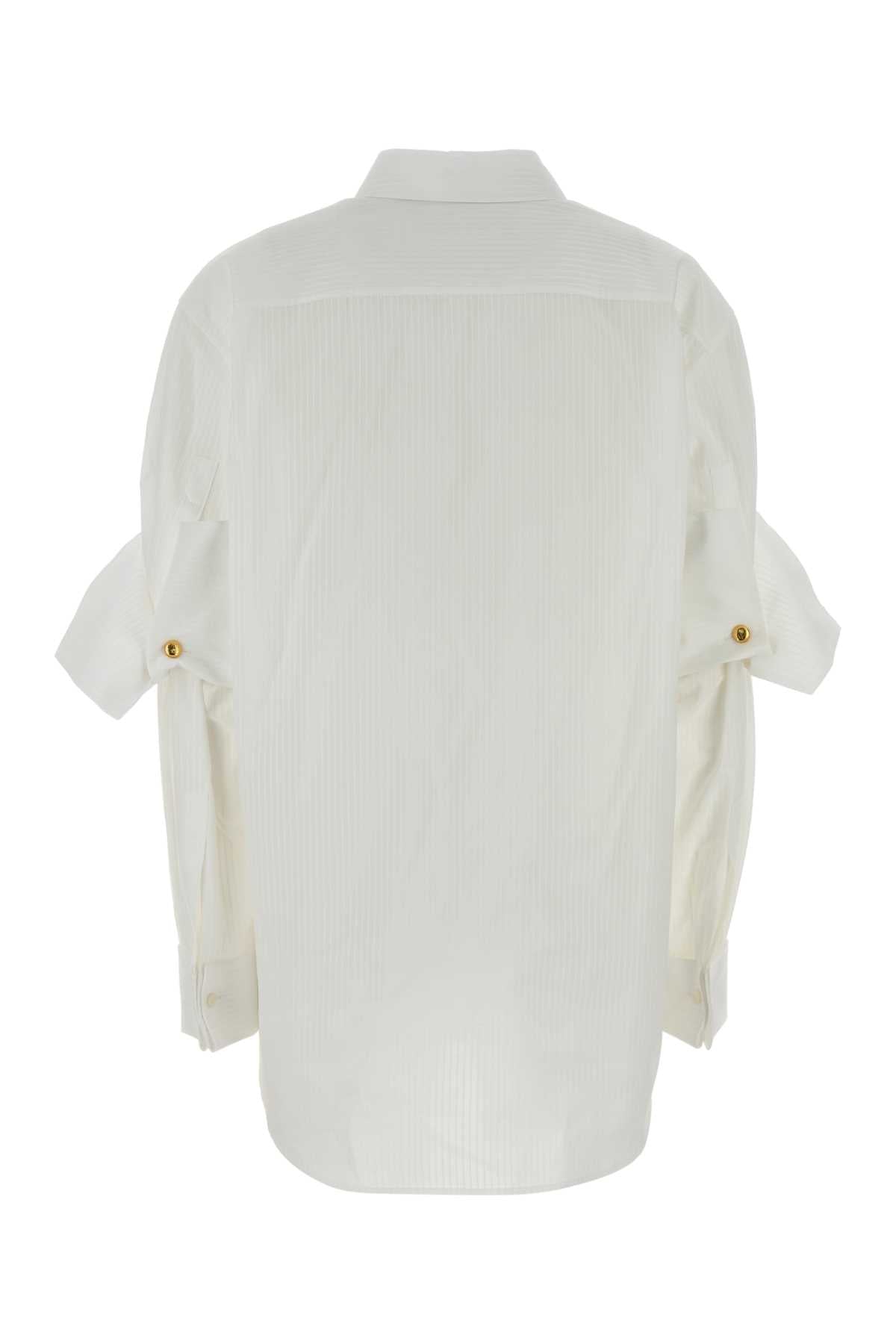 White Cotton Shirt Exterior: Camicie