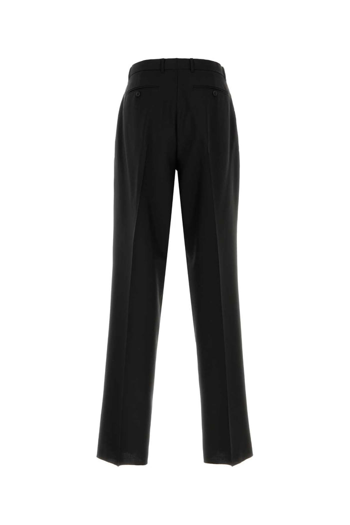 Black Exterior: Wool Mohair Pantaloni