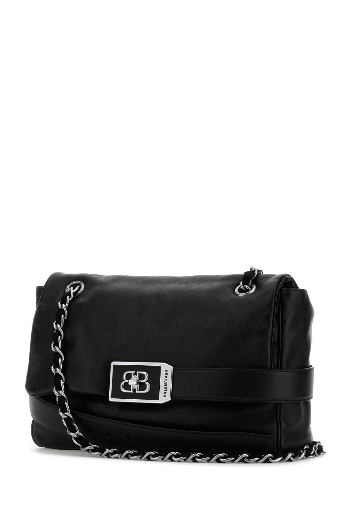Black Leather Modu Shoulder Bag Borse A Tracolla