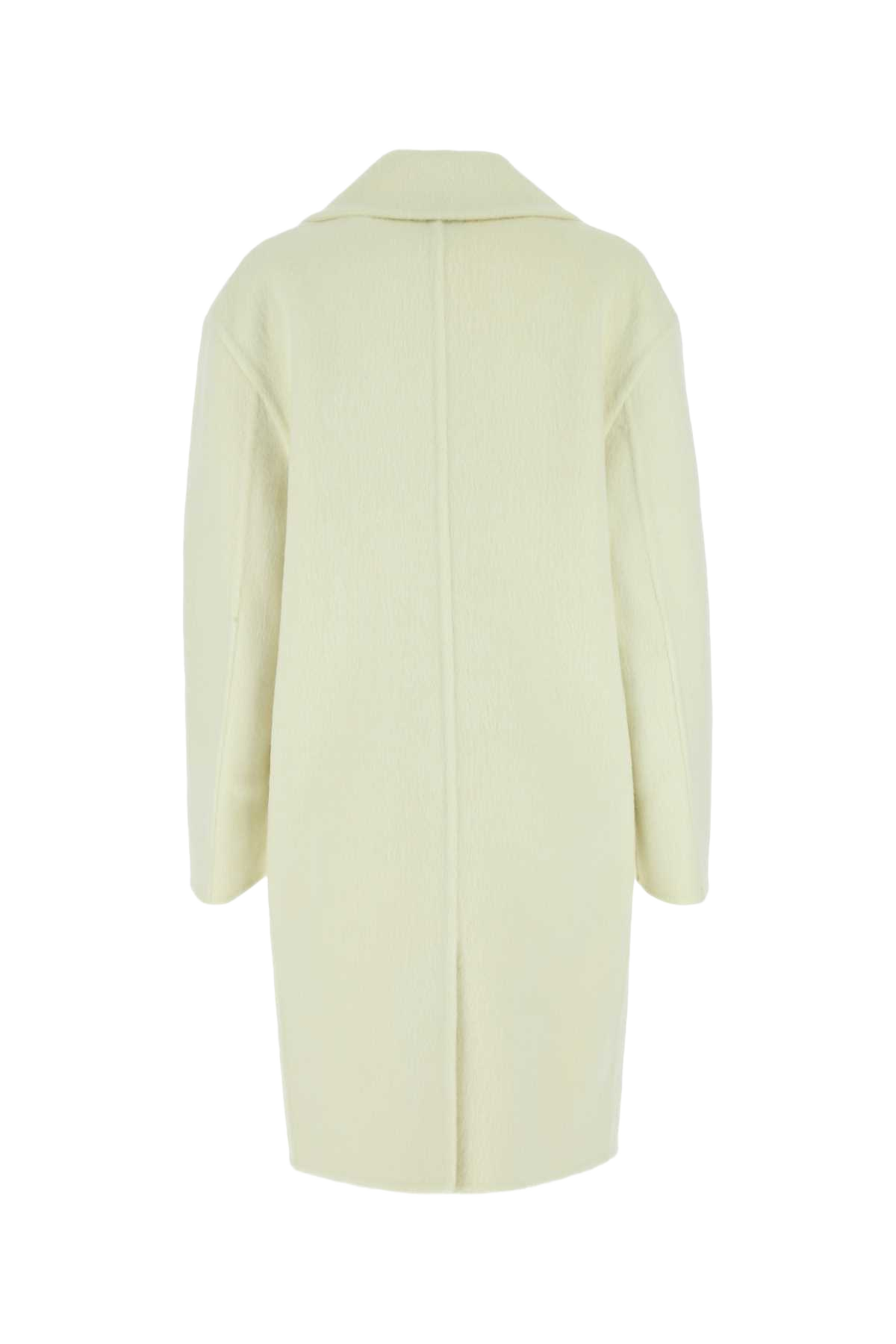 Ivory Wool Blend Coat 7112 Cappotti