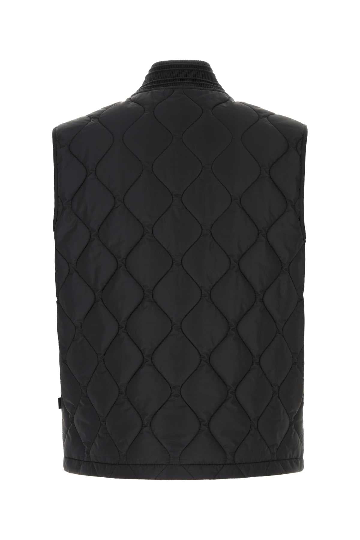 Black Nylon Vest Giubbini