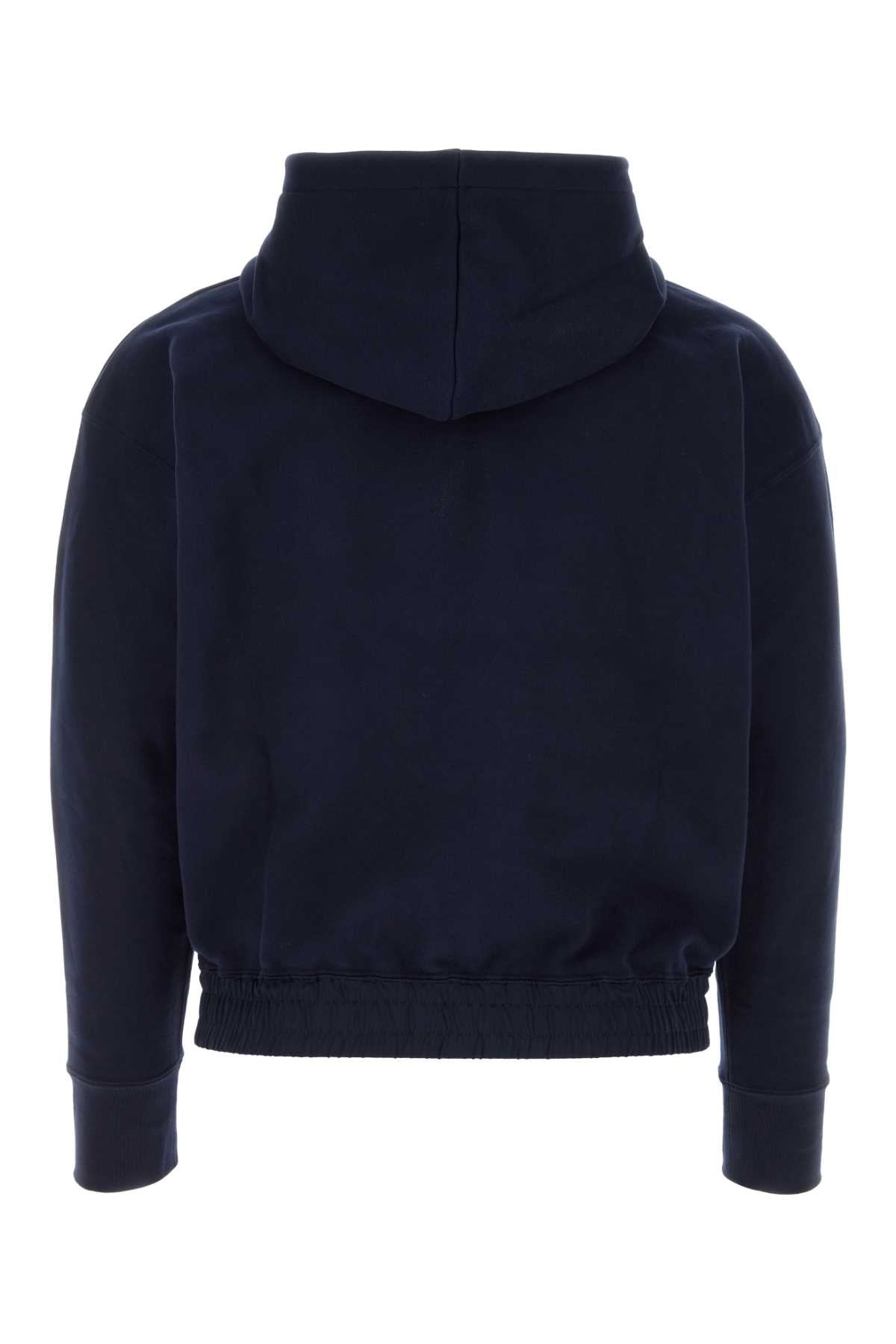 Dark Blue Cotton Sweatshirt Marine Exterior: Felpe