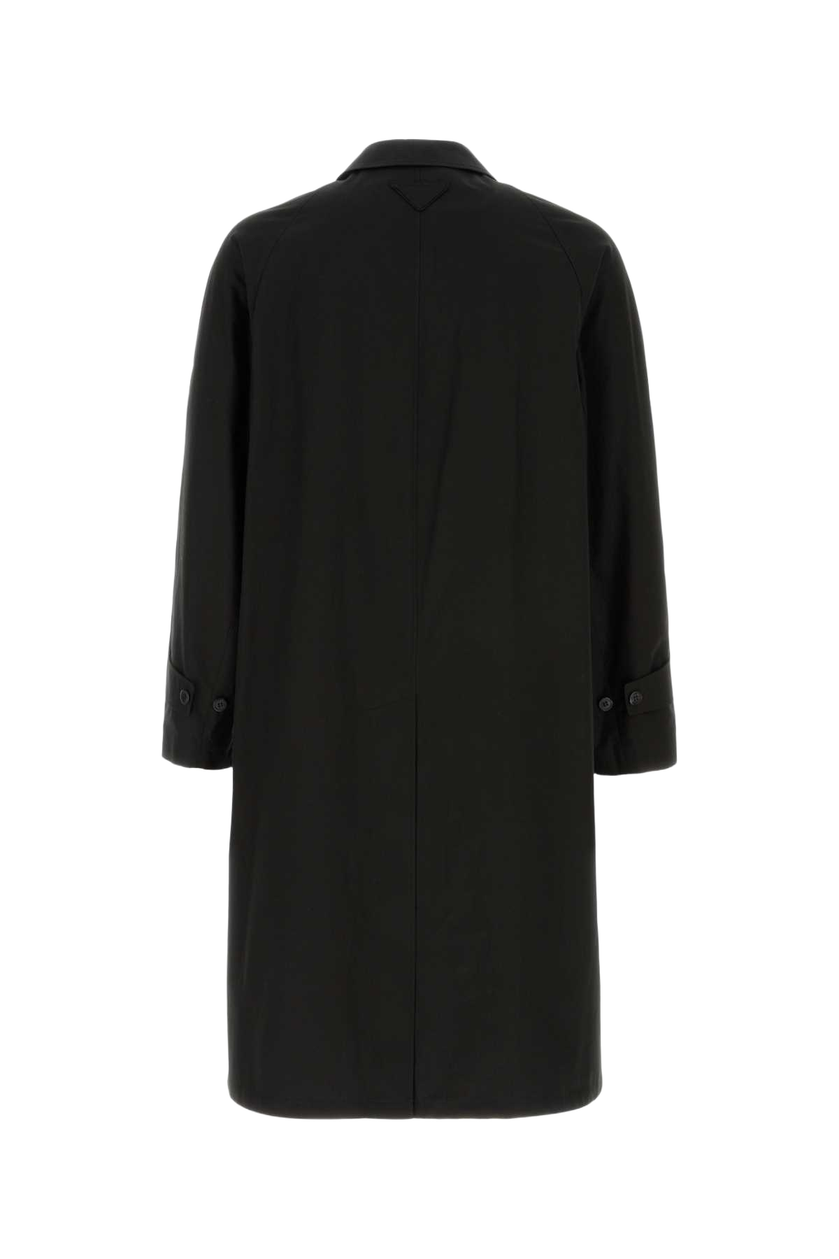 Black Cotton Overcoat Nero Exterior: Cappotti