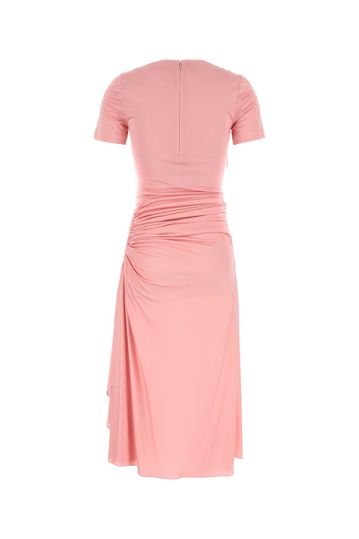 Pink Viscose Dress Candypink Exterior: Abiti