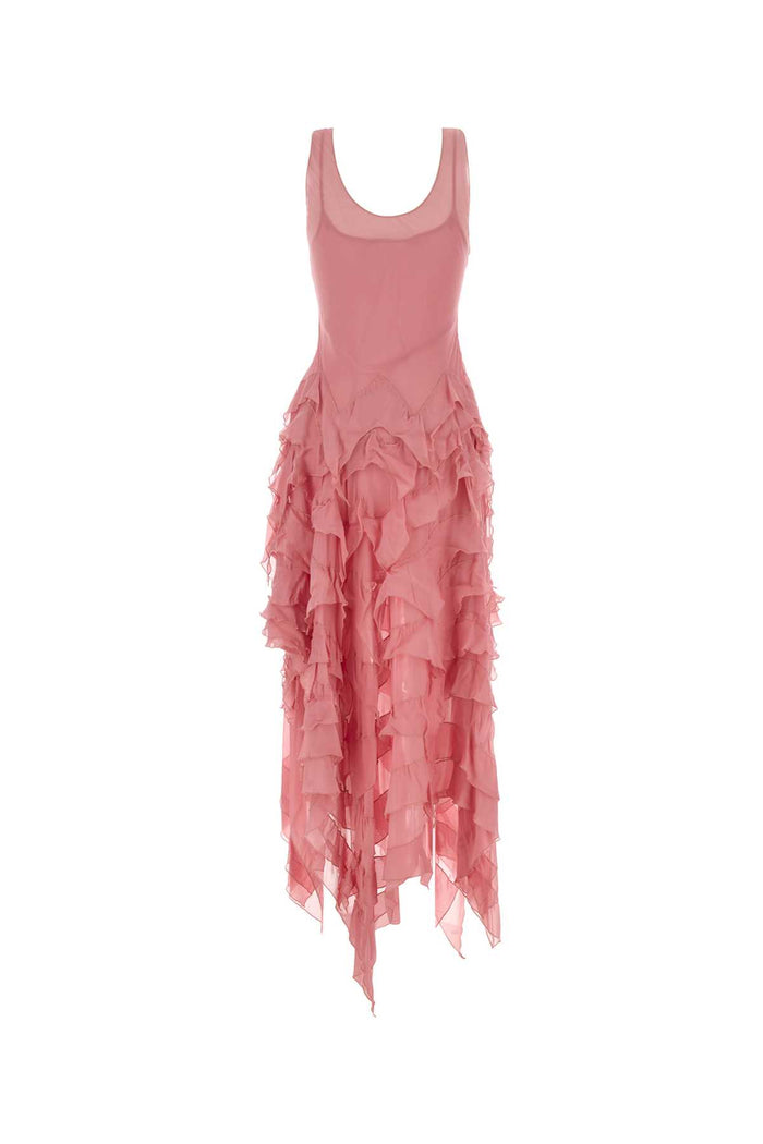 Pink Georgette Dress Rosa Abiti