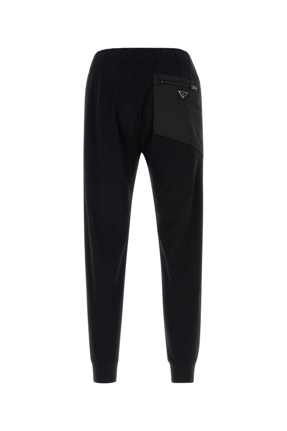Nero Exterior: Cotton Elastane Pantaloni