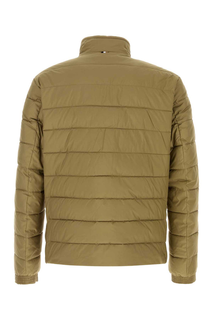 Khaki Polyester Padded Jacket Darkbeige Piumini