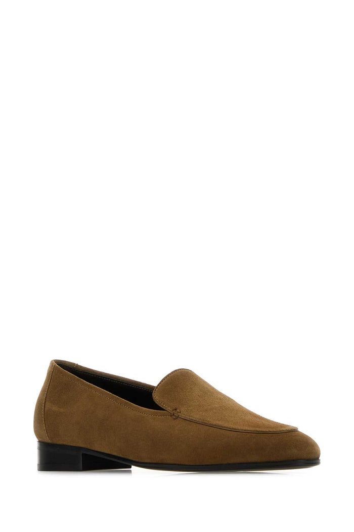 Brown Suede Adam Loafers Macadamia Mocassini