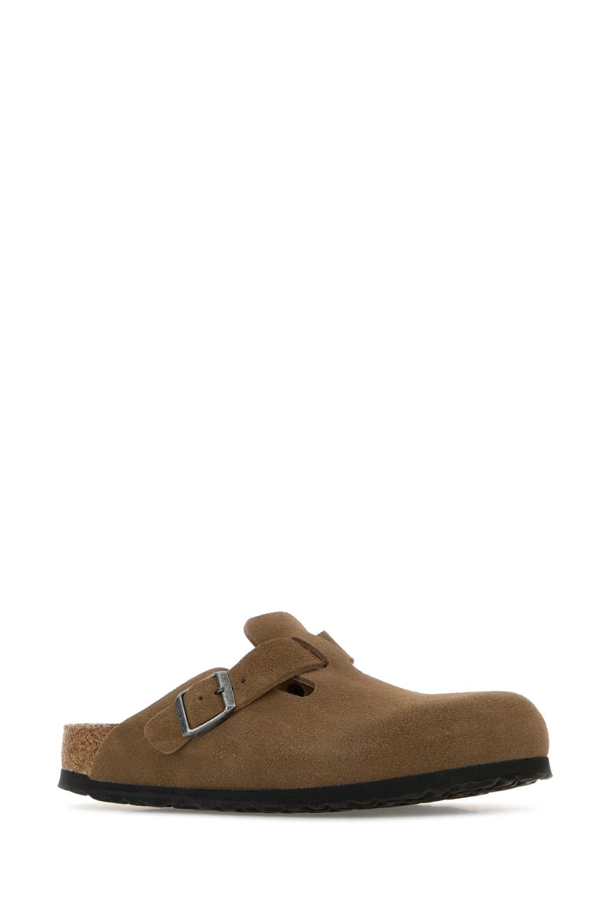 Boston Sfb Dark Tea, Suede Leather Slippers