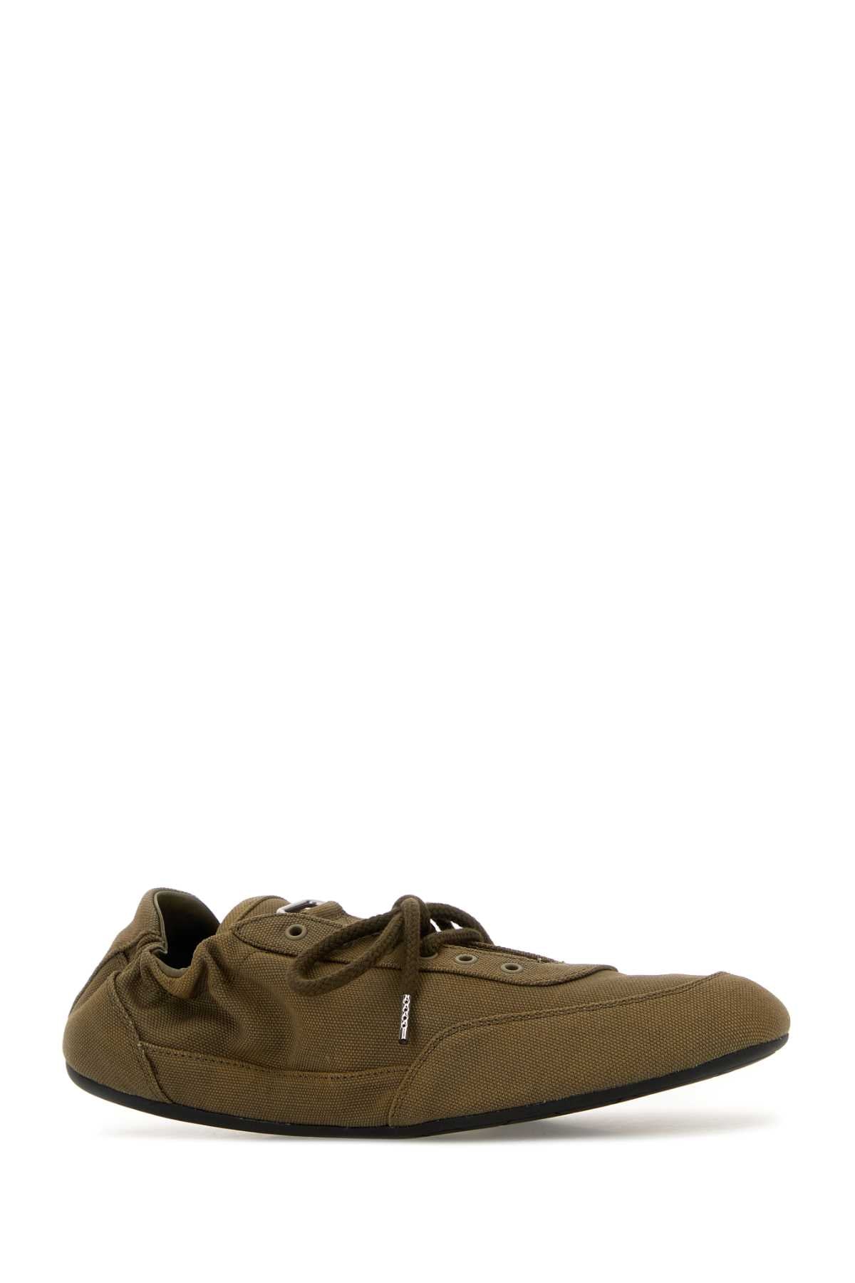 Army Green Canvas Collapse Sneakers Militare
