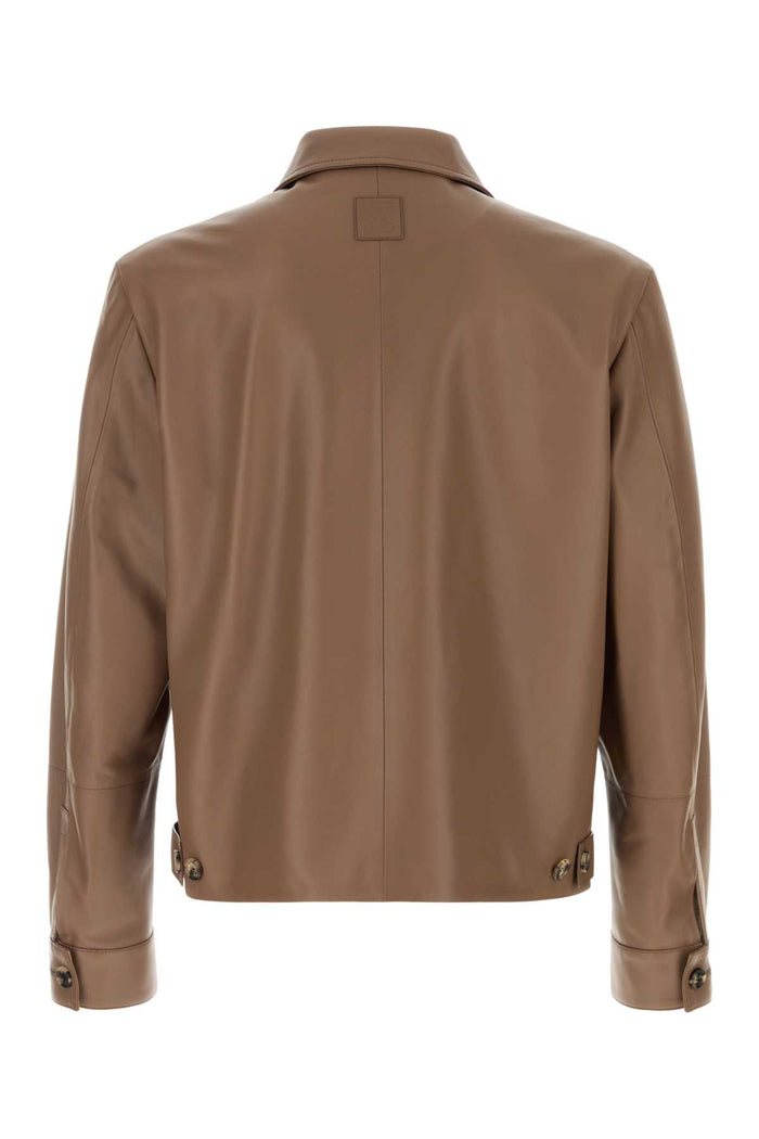 Taupe Exterior: Lamb Lining: Cotton Giacche E Gilet