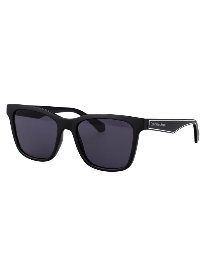 Ckj24301s Black Acetate Sunglasses
