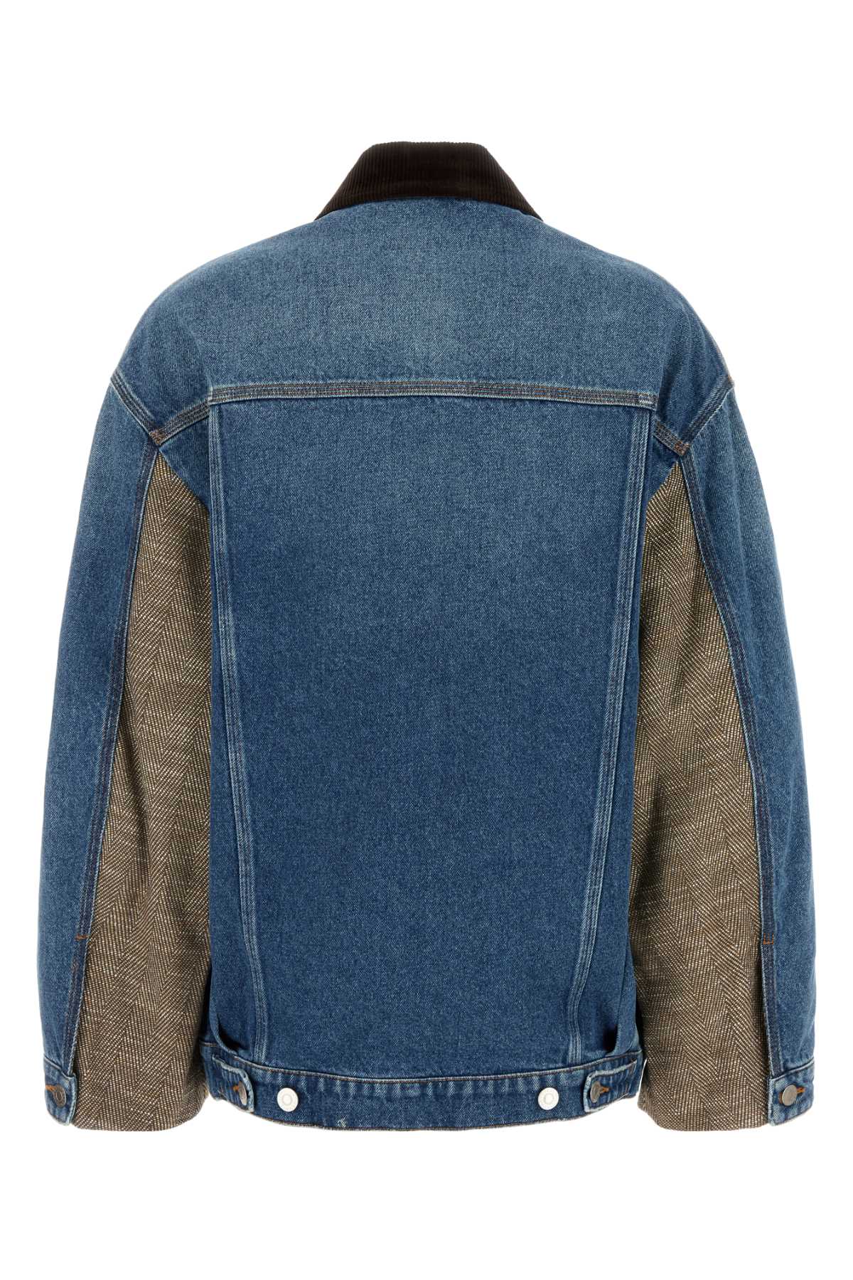 Denim Jacket Vintagebluedenim Exterior: Cotton Giubbini