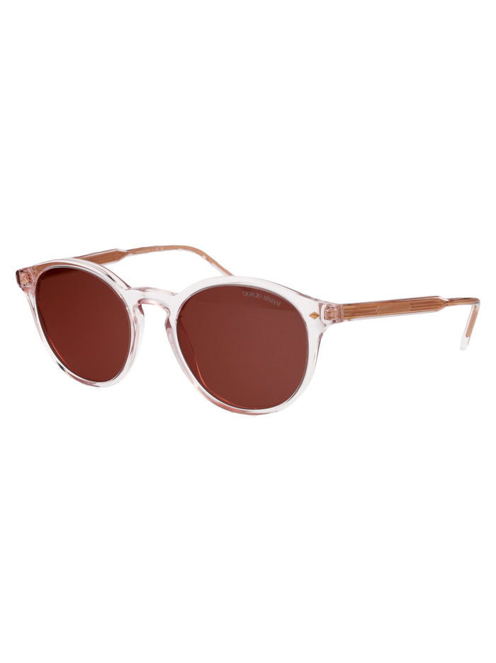 0ar8211 6073c5 Transparent Pink Acetate Sunglasses