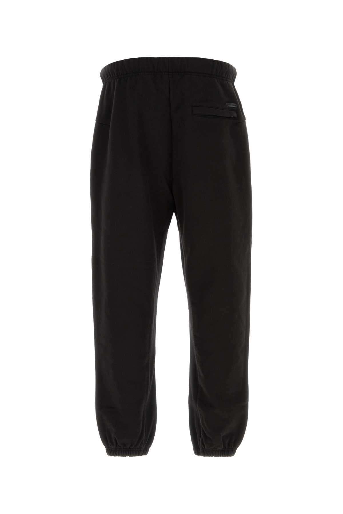 Black Cotton Joggers Nero Exterior: Pantaloni