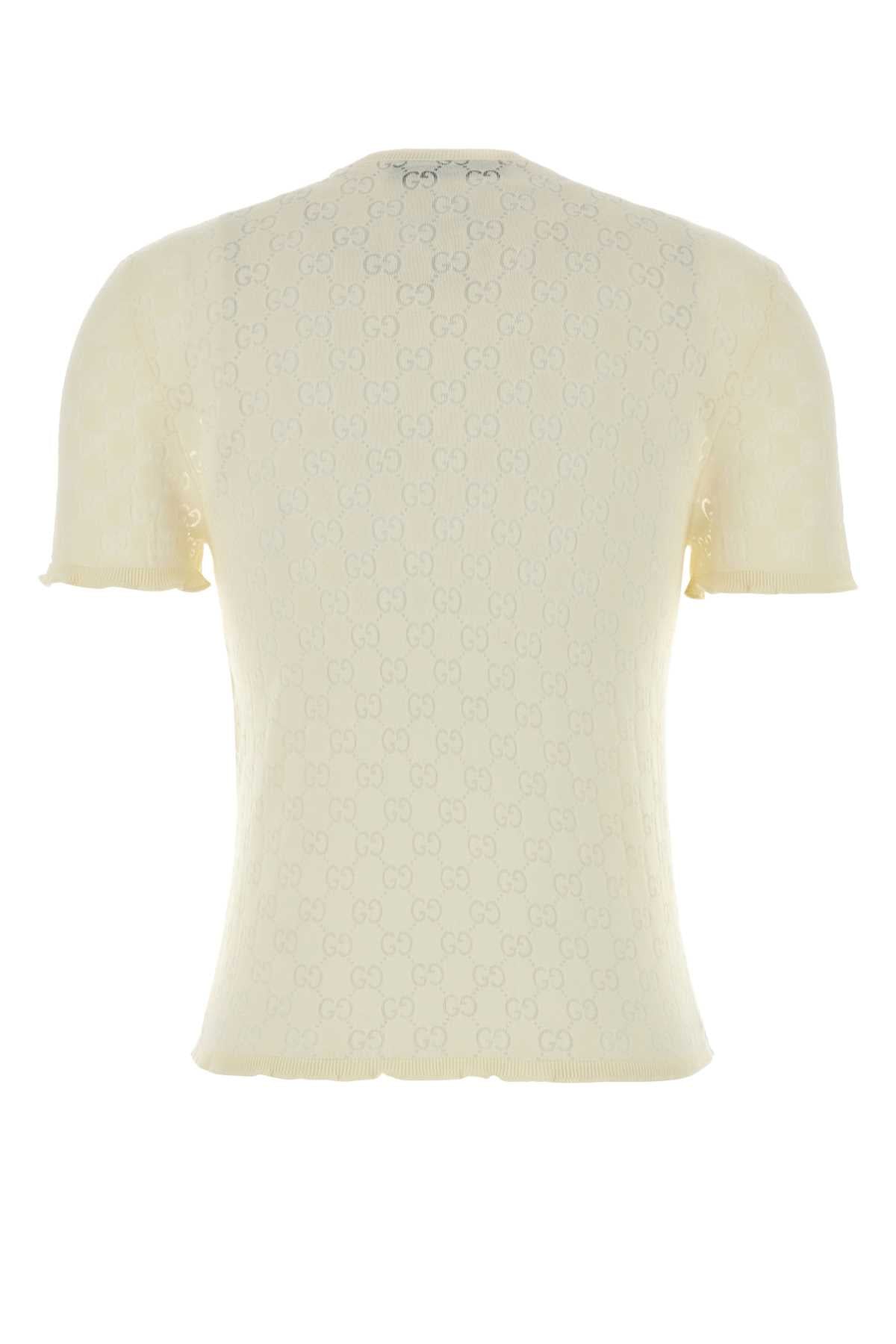 Offwhite Exterior: Cotton Polyester Maglieria