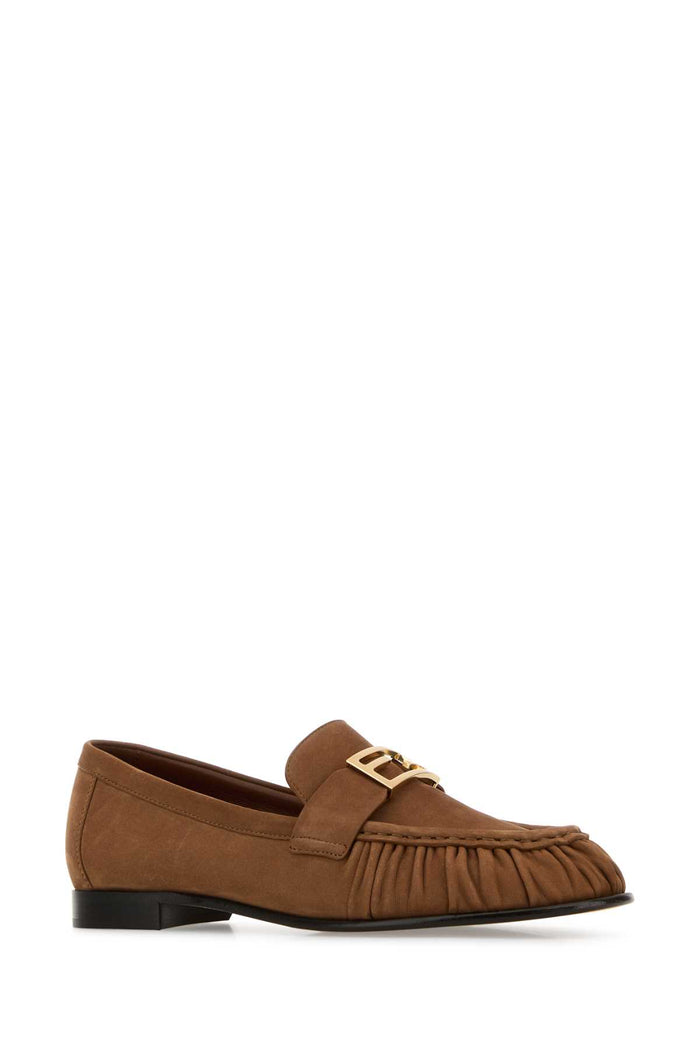 Biscuit Suede Loafers Sellier Mocassini